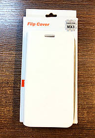 Чохол-книжка на телефон Meizu MX3 білого кольору