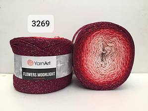 Yarnart Flowers Moonligth (Фловерс Мунлайт) 53% - бавовна, 43% - поліакріл, 4% - люкерм 3269