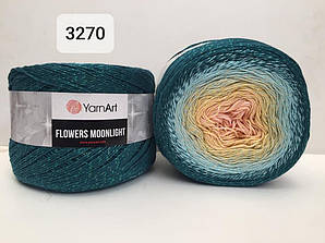 Yarnart Flowers Moonligth (Фловерс Мунлайт) 53% - бавовна, 43% - поліакріл, 4% - люкерм 3270