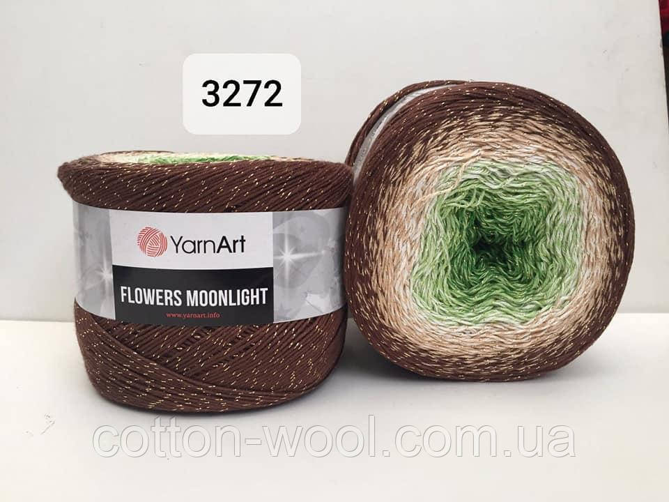 Yarnart Flowers Moonligth (Фловерс Мунлайт) 53% - бавовна, 43% - поліакріл, 4% - люкерм 3272