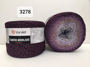 Yarnart Flowers Moonligth (Фловерс Мунлайт) 53% - бавовна, 43% - поліакріл, 4% - люкерм 3278