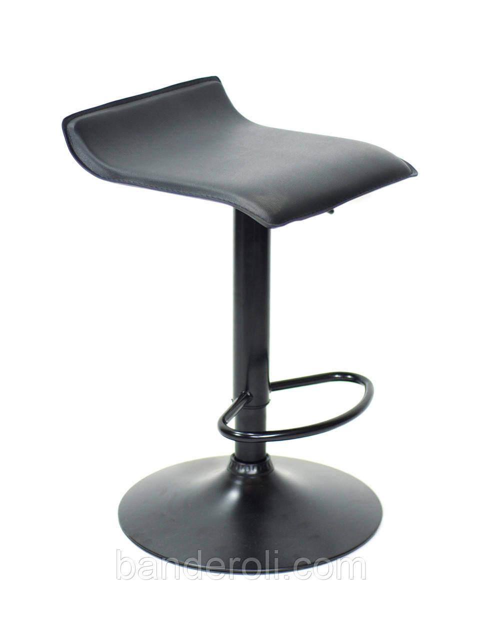 Стілець барний ABAZ BAR BK-BASE ЕК ЧОРНИЙ з підніжкою, фото 1