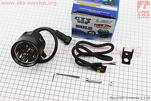 Фара додаткова світлодіодна вологозахисна 4 LED з кріпленням  60 мм