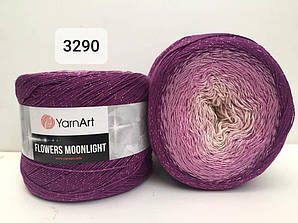 Yarnart Flowers Moonligth (Фловерс Мунлайт) 53% - бавовна, 43% - поліакріл, 4% - люкерм 3290