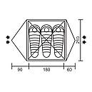 Намет туристичний тримісний Red Point Steady 3 EXT (320х210х120 см), зелений, фото 8