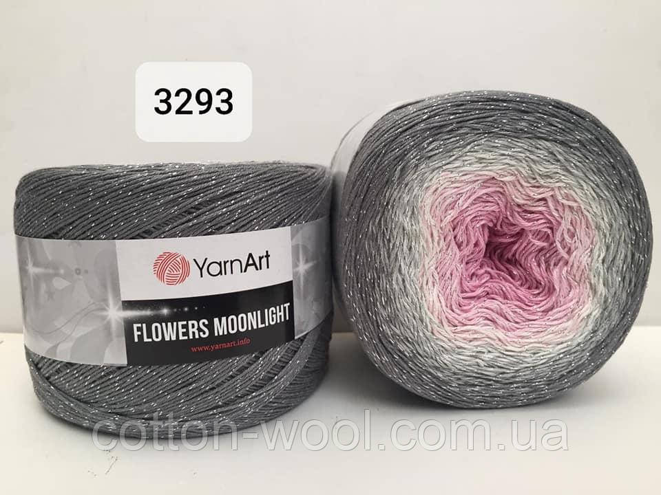 Yarnart Flowers Moonligth (Фловерс Мунлайт) 53% - бавовна, 43% - поліакріл, 4% - люкерм 3293