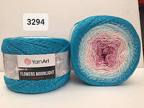 Yarnart Flowers Moonligth (Фловерс Мунлайт) 53% - бавовна, 43% - поліакріл, 4% - люкерм 3294