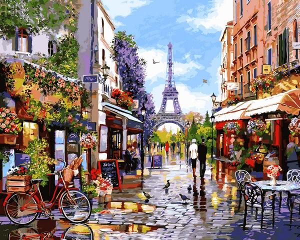 Картина за номерами Babylon Квітучий Париж (VPS1243) 50 х 65 см, фото 1