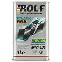 Масло ДВС 10W-40 ROLF диз, Dynamic Diesel CI-4/SL, 4л, п/синт