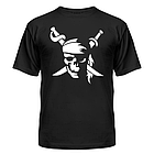 Чоловіча футболка літня з малюнком Піратський знак