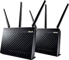 ASUS RT-AC67U Complete AiMesh AC1900 WiFi System 2 pack USB