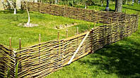 Забор плетень тын из лозы декоративный