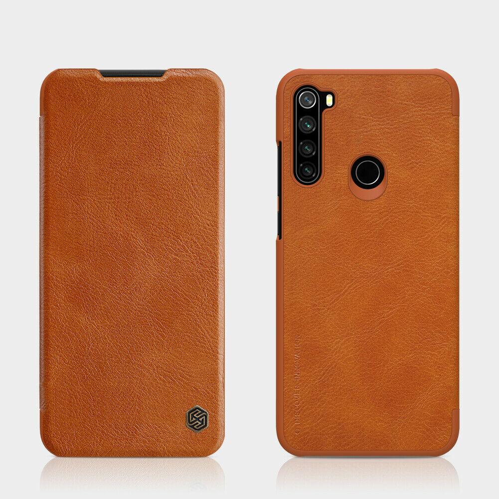 Nillkin Xiaomi Redmi Note 8T Qin leather Brown case Шкіряний Чохол Книжка