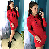 Спортивна сукня-туніка з капюшоном, фото 2