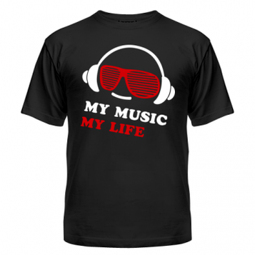 Футболка My music my life