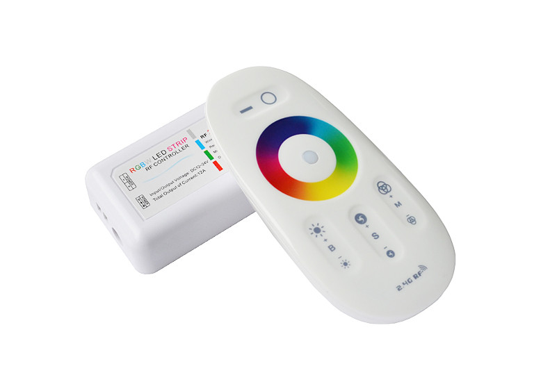 Контроллер RF RGB 12А White (Touch Screen) - фото 1 - id-p641159742