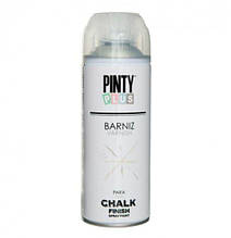 Лак-аерозоль Chalk-finish, матовий, 400 мл, PINTYPLUS