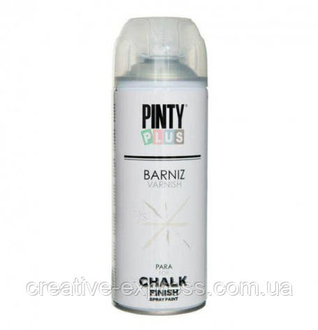 Лак-аерозоль Chalk-finish, матовий, 400 мл, PINTYPLUS, фото 1