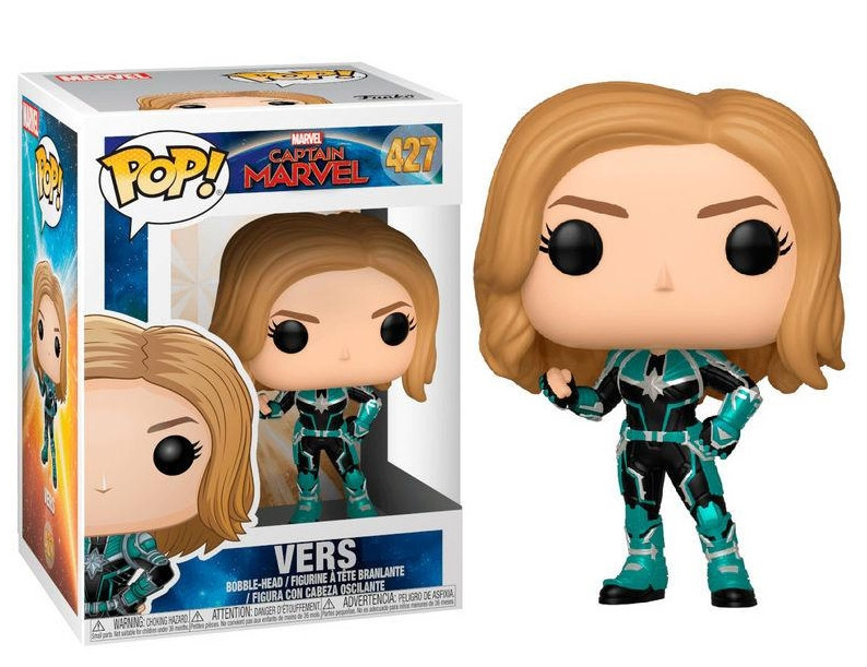 Фігурка Funko Pop Фанко Поп Капітан Марвел Верс Captain Marvel Vers 10 см CM V 427