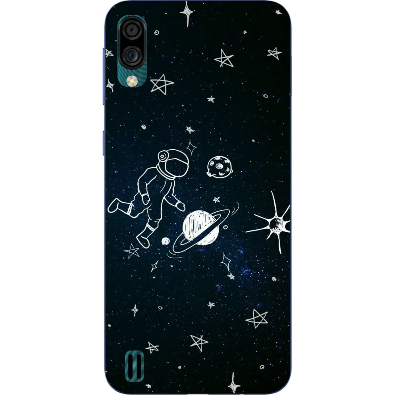 Оригінальний силіконовий чохол для ZTE Blade A5 2020 з картинкою Зоряне небо