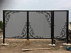 Ковані ворота з хвірткою, фото 2