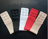 Розширювач на 2 гачки завширшки 3,2 см. з додатковою гумкою, чорний, фото 6