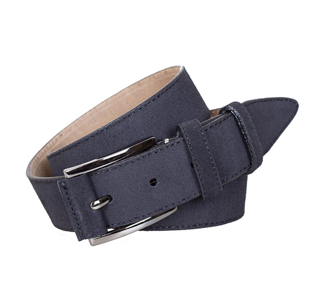 Чоловічий ремінь з натуральної шкіри під джинси 3006 Чориний, фото 1