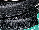Липучка 2.0 см чорна/біла (текстильна Застібка), фото 3