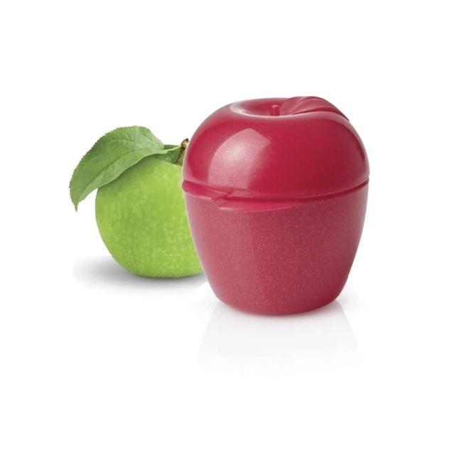 Контейнер Яблуко Tupperware в бордовому кольорі з блискітками