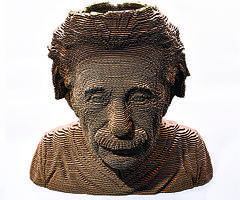 Скульптурний 3D-пазл із картону "Альберт Эйнште́йн " PZ10