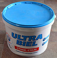 Фарба акрилова сніжно-біла для стін і стель Ultra-Бiel (Ультрабіла) Sniezka (14 кг)