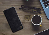 Nillkin Xiaomi Redmi 8 Qin leather Black case Шкіряний Чохол Книжка, фото 4