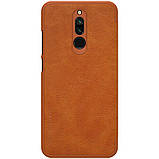 Nillkin Xiaomi Redmi 8 Qin leather Brown case Шкіряний Чохол Книжка, фото 4