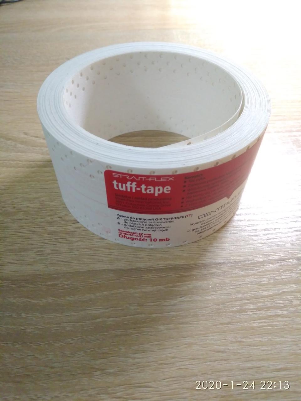 Лента стрічка Американка  Tuff tape Strait flex 10 м пог