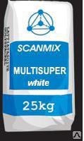 Scanmix Multisuper White (Сканмікс Мульті СуперВайт) клей для плитки під теплу підлогу колір білий 25 кг., фото 1