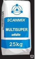 Scanmix Multisuper White (Сканмікс Мульті СуперВайт) клей для плитки під теплу підлогу колір білий 25 кг.