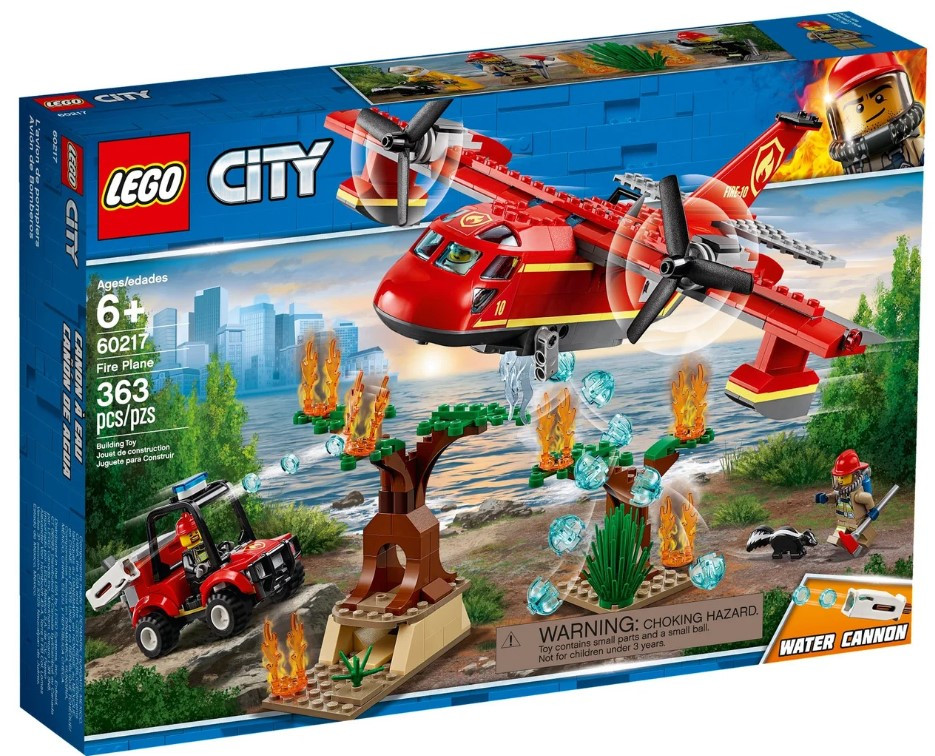 Конструктор LEGO 60217 City Пожежний літак 363 деталі (Пожарный самолёт 60217)