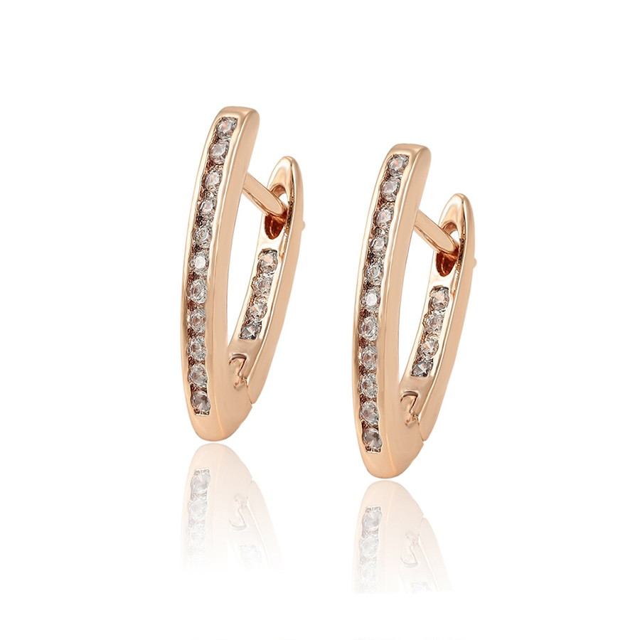Сережки ХР Gold filled 18k. Розмір 20 х 3мм.