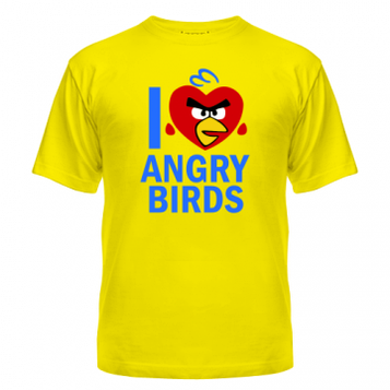 Футболка I love Angry Birds