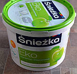 Фарба акрилова гіпоалергенна для стін і стель EKO Sniezka (14 кг), фото 4