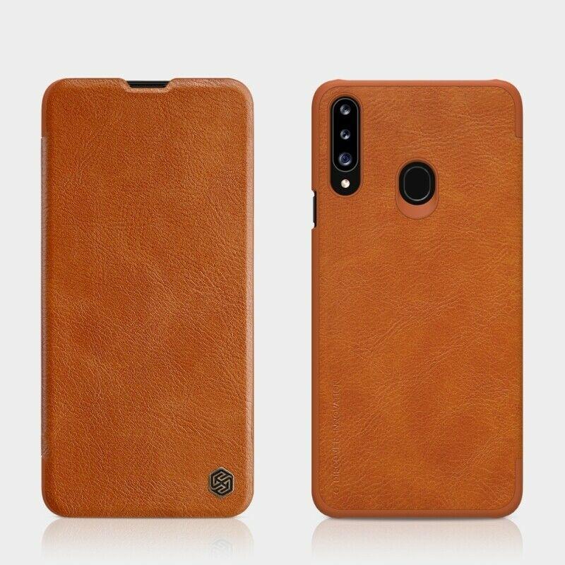 Nillkin Samsung Galaxy A20s Qin leather Brown case Шкіряний Чохол Книжка