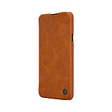 Nillkin Samsung Galaxy A20s Qin leather Brown case Шкіряний Чохол Книжка, фото 4