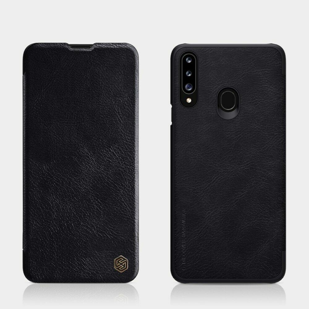 Nillkin Samsung Galaxy A20s Qin leather Black case Шкіряний Чохол Книжка