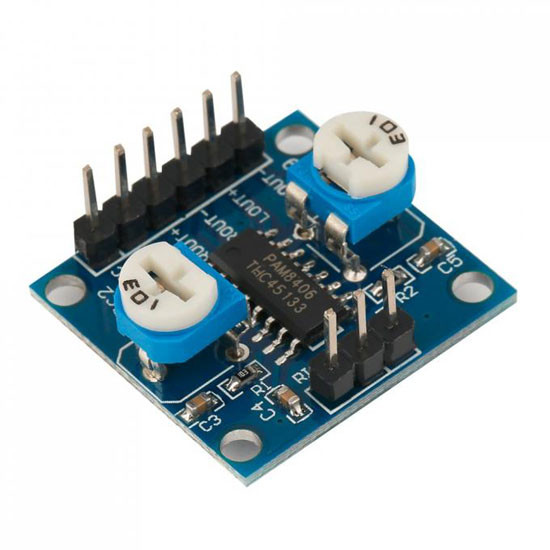 Стерео підсилювач PAM8406 2.0 2х5Вт, 2.5-5В