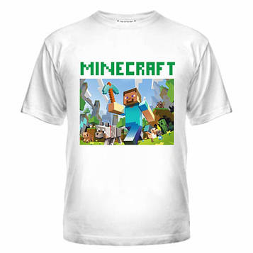 Футболка на замовлення з принтом Майнкрафт — Minecraft, чоловіча, жіноча, для дітей