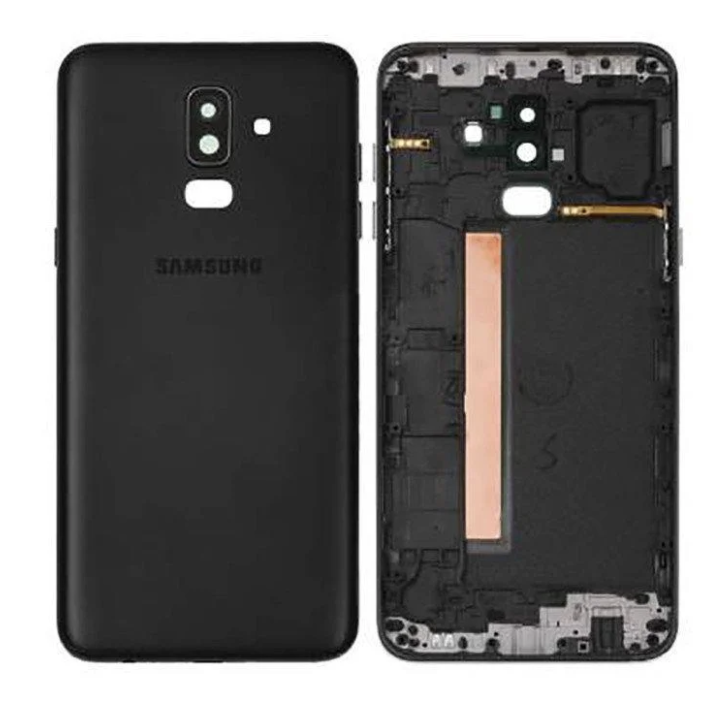 Задня кришка для Samsung A600F Dual Galaxy A6 (2018), чорна, оригінал, фото 1