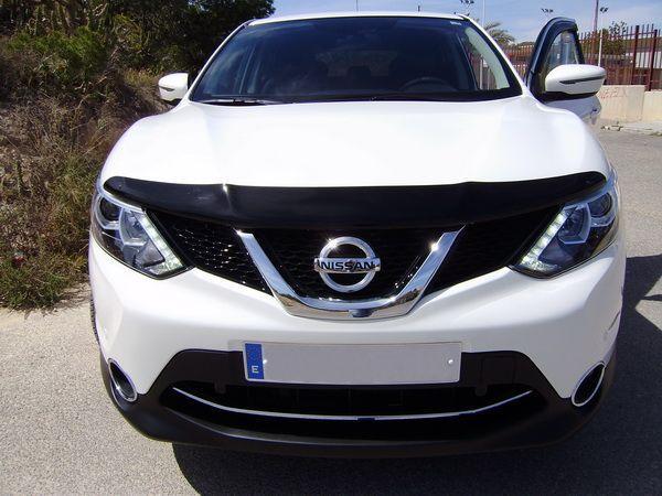 Мухобойка, дефлектор капота Nissan Qashqai 2014-/2017- (Sim)