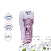 Епілятор 4 в 1 DSP Рожевий 4 насадки, акумуляторний