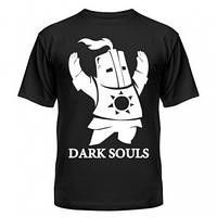 Майка мужская, летняя чёрного цвета с нанесением Dark Souls