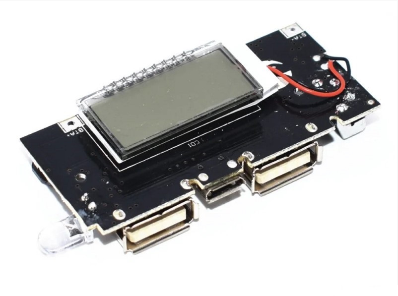 Модуль павербанка 2 USB 5 В 1 А 2.1 А для 18650 акумуляторів